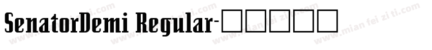 SenatorDemi Regular字体转换